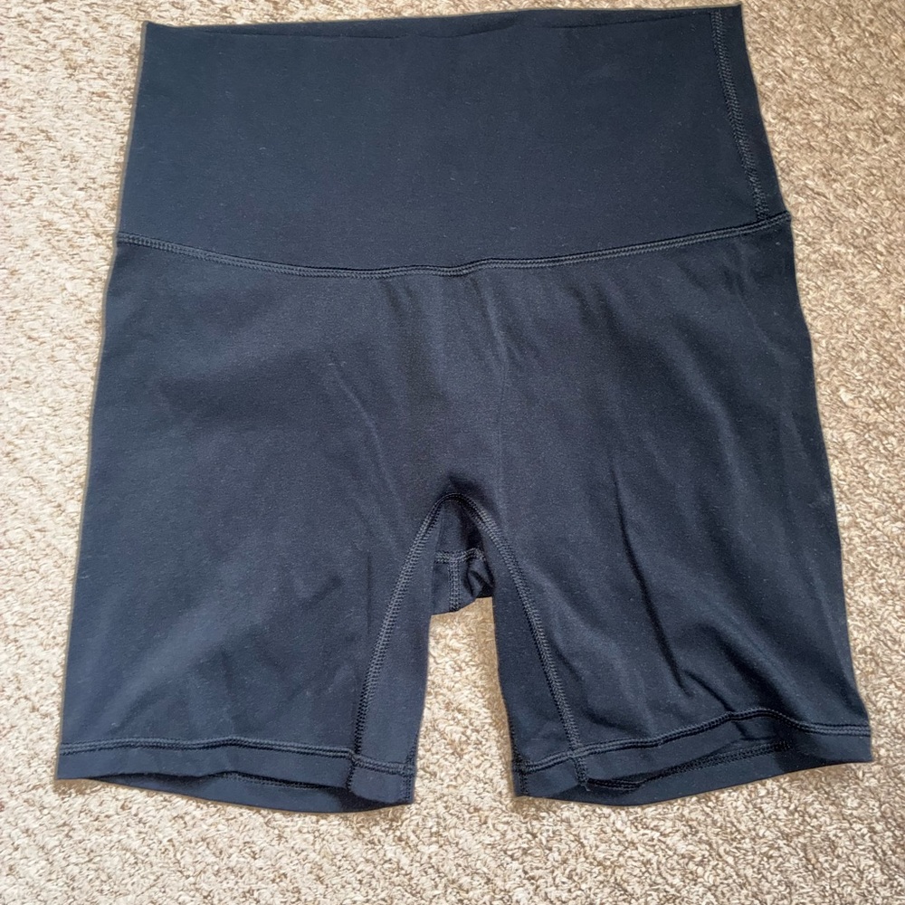 High-Waist Black Women's Biker Shorts